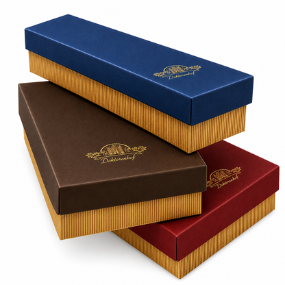 Geschenk - Verpackung für 3 Flaschen o. 3 Gläser