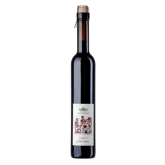Weinessig mit schwarzen Johannisbeeren