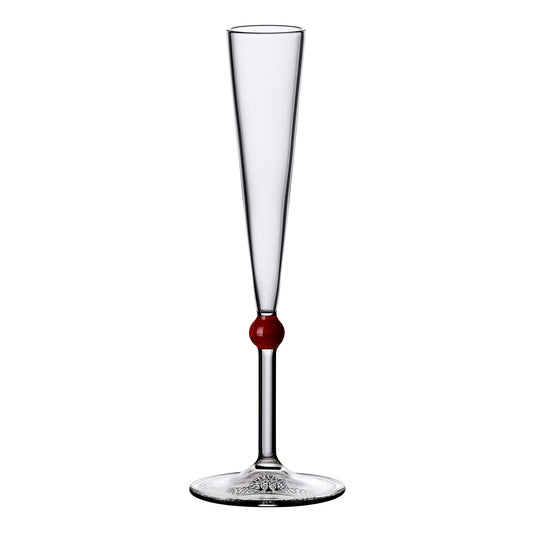 Digestifglas klein mit roter Kugel