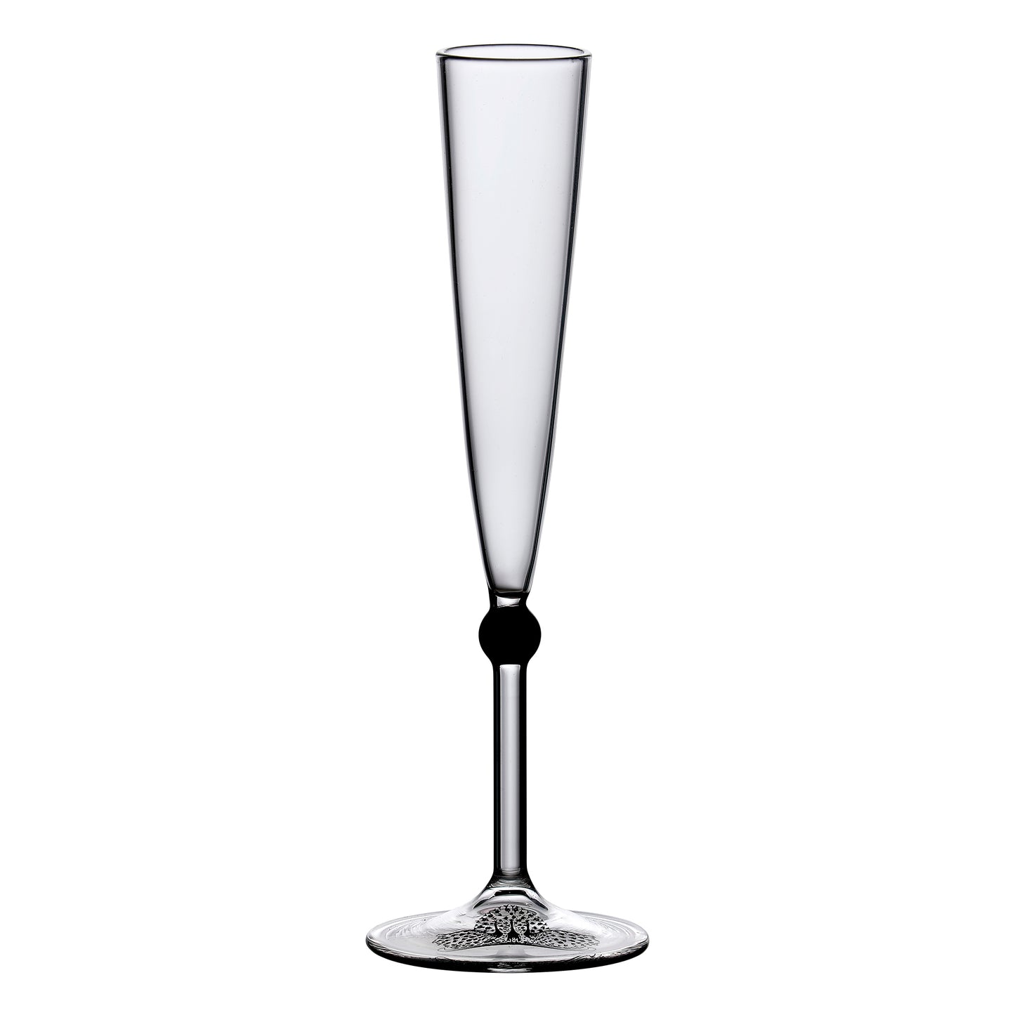 Digestifglas klein mit schwarzer Kugel